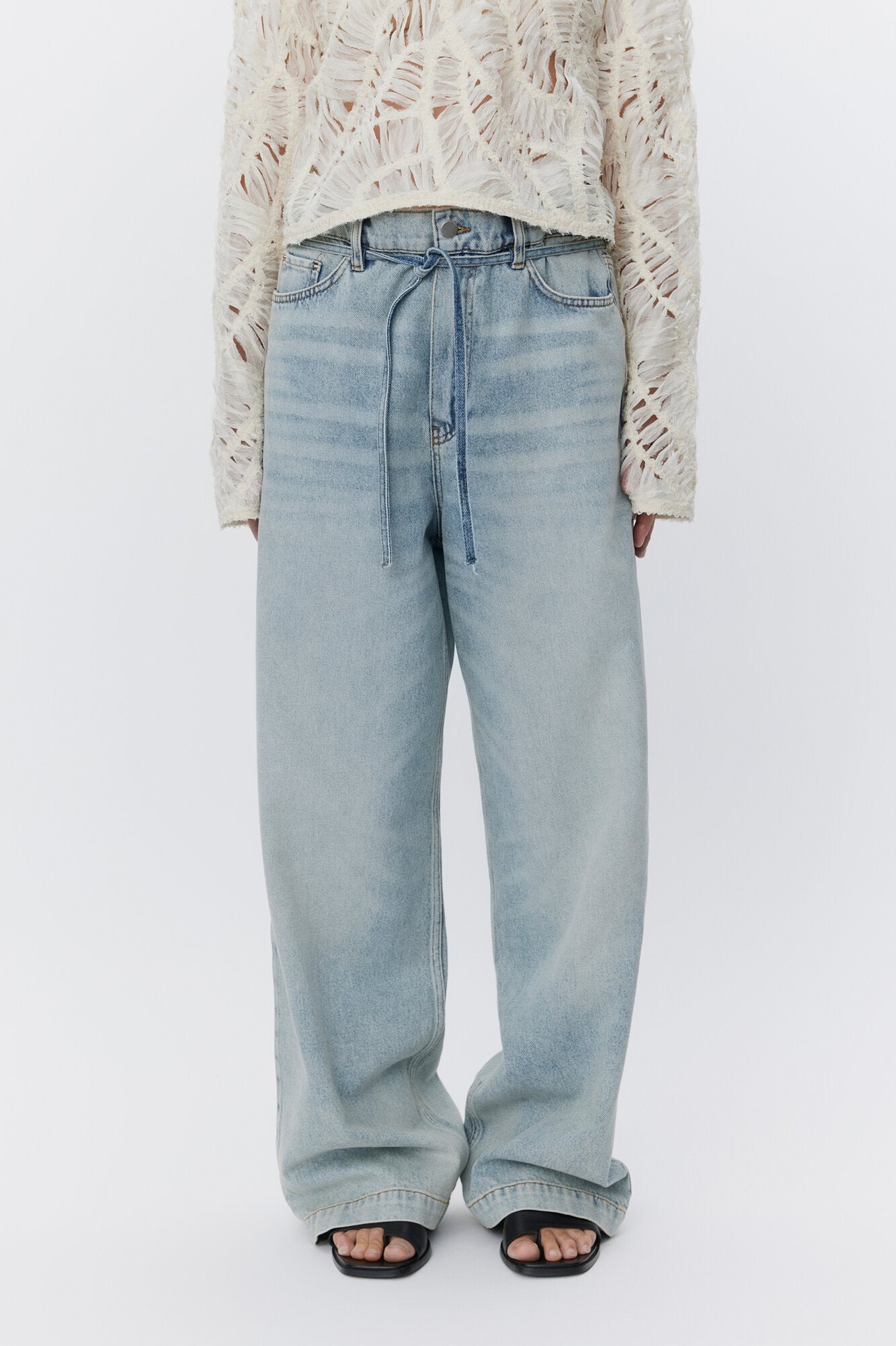 Elijah wide leg jeans - Vintage Blue